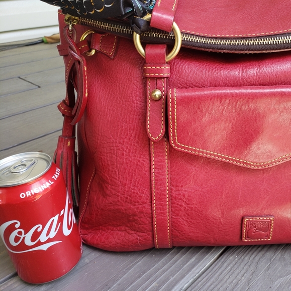 Dooney and Bourke Florentine the Smith Bag Red - Picture 8 of 11